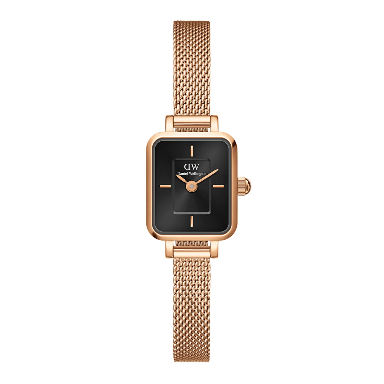 DANIEL WELLINGTON Quadro Mini Melrose Onyx DW00600647 15.4 mm kol saati