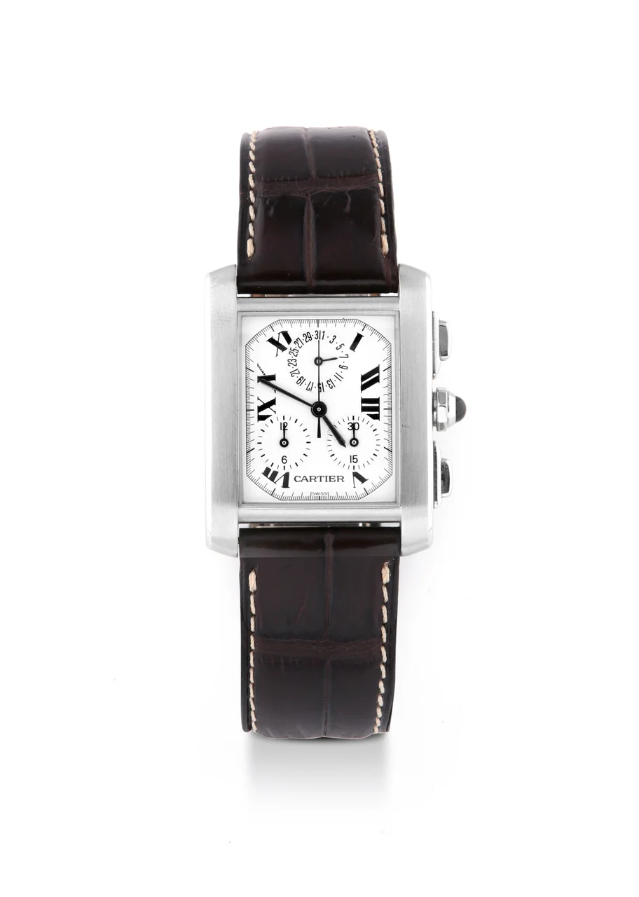 Cartier CARTIER, REF. 2303, TANK FRANCAISE CHRONOFLEX , STEEL kol saati