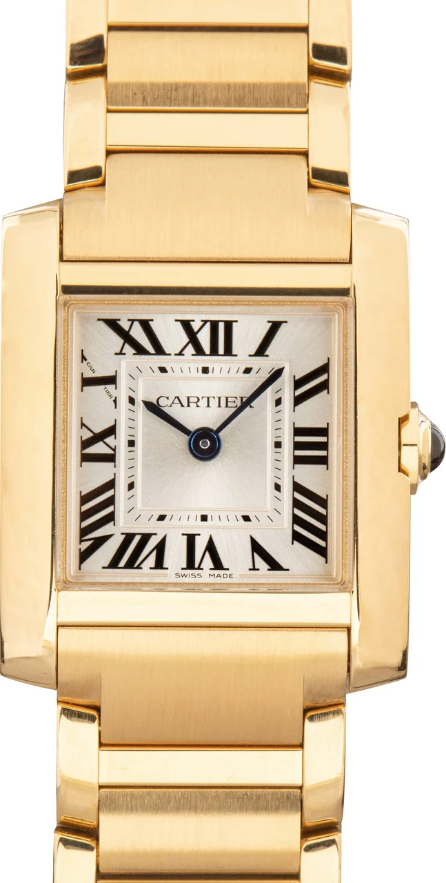 Cartier Tank Francaise WGTA0344 18k Yellow Gold Small Model 21.2 mm kol saati
