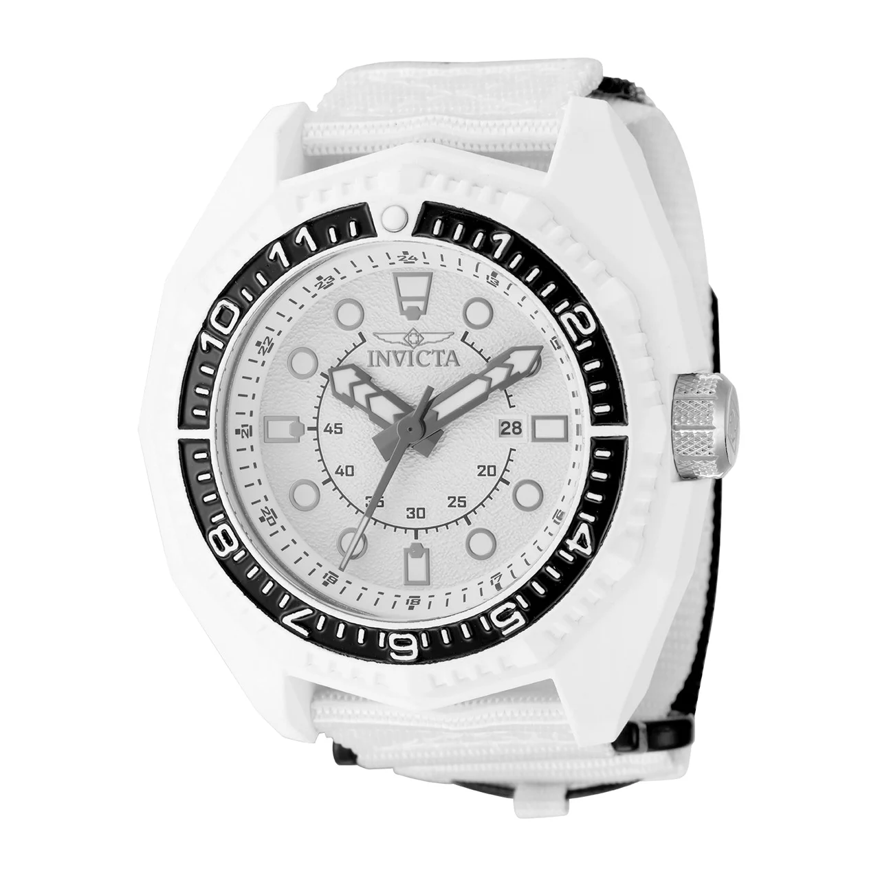 Invicta Akula Vectara Watch - 55mm. White. Black (50040) kol saati