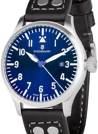 Steinhart Nav B-Uhr 44 Date Blue 107-1029/ST kol saati