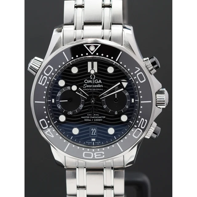 OMEGA Seamaster Diver 300 Chronograph Black Dial 210009N30939 kol saati