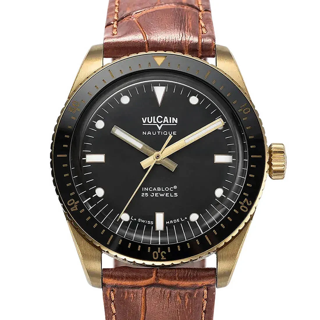 Vulcain Skindiver Nautique 42898 38 mm kol saati