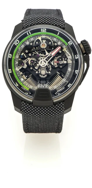 Hyt H2 HYT H2 REF. DL-248241 BLACK DLC TITANIUM LIMITED EDITION, 41/50 An unusual and very