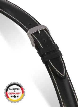RIOS Leather Strap New York - Black - Shell Cordovan 19913/RI kol saati