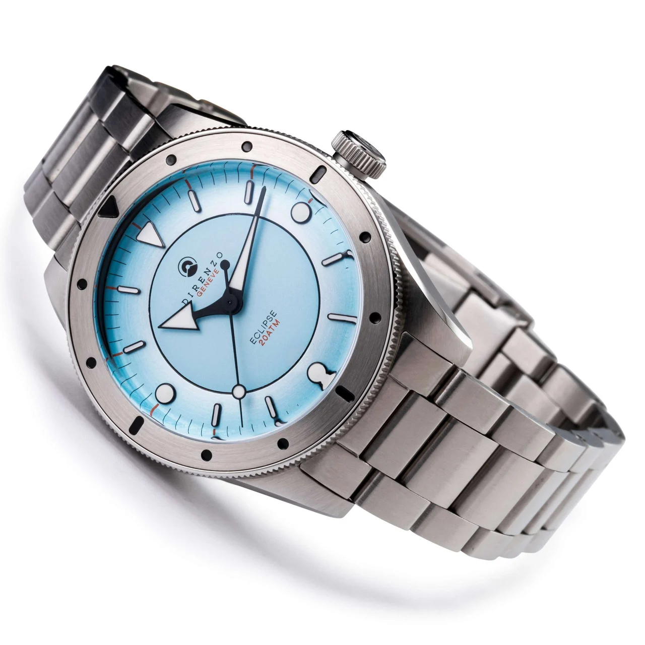 Direnzo DRZ 03V2 Eclipse Aqua (no date) 40 mm kol saati