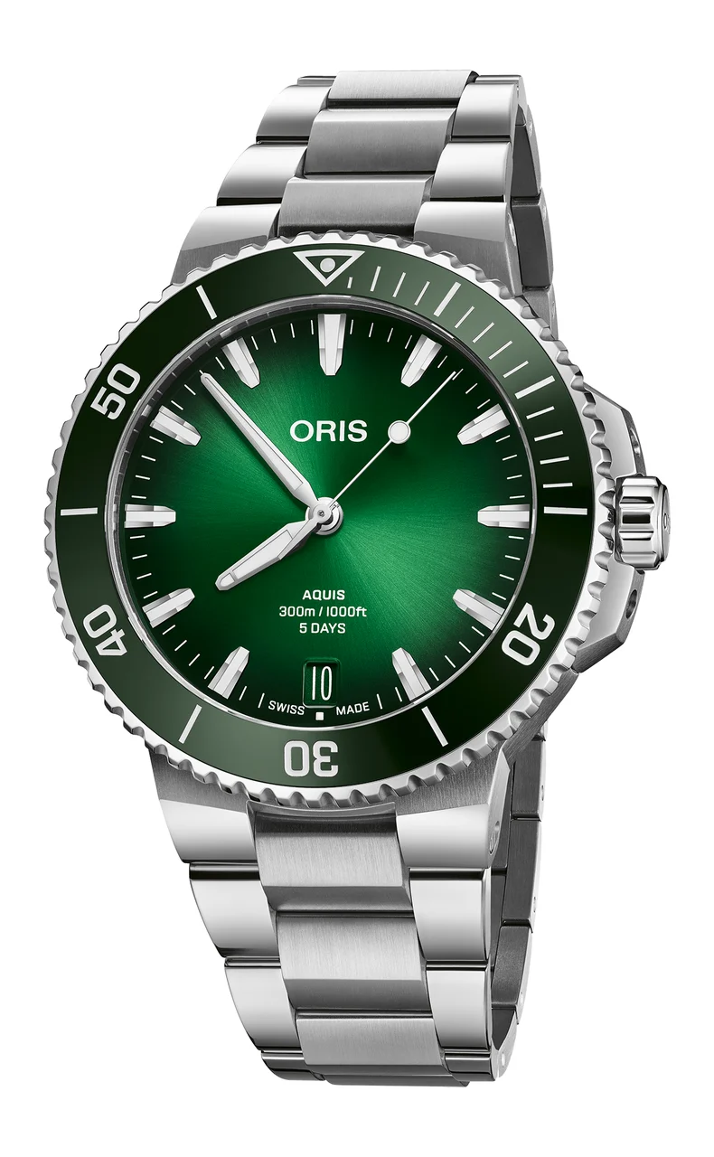 Oris Aquis Date Calibre 400 01 400 7790 4157-07 8 23 02PEB 43.5 mm kol saati