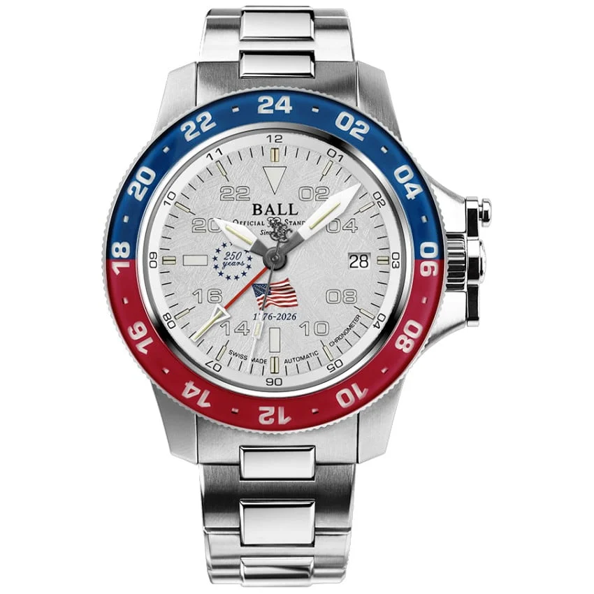 Ball Engineer Hydrocarbon AeroGMT II Patriot Meteorite Dial DG2118C-S24C-MSL kol saati