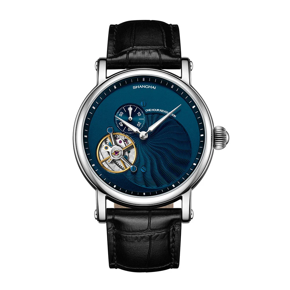 Shanghai Watch Phonograph 23MT-P-K01-BLST 42 mm kol saati