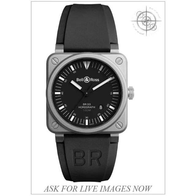 Bell & Ross BR0392-HOR-BLC/SRB 210009N30711 kol saati