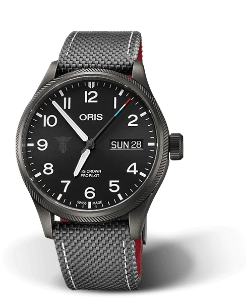 Oris Unité Spéciale Police Luxembourg 01 752 7698 4214-Set 45 mm kol saati