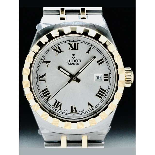 Tudor Royal Steel Case Yellow Gold Bezel 210000058534 kol saati