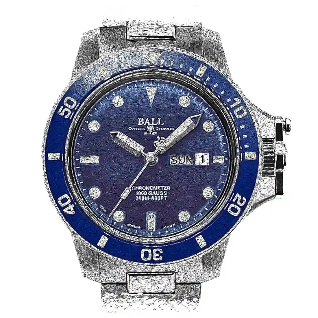 Ball Engineer Hydrocarbon 33604 43 mm kol saati