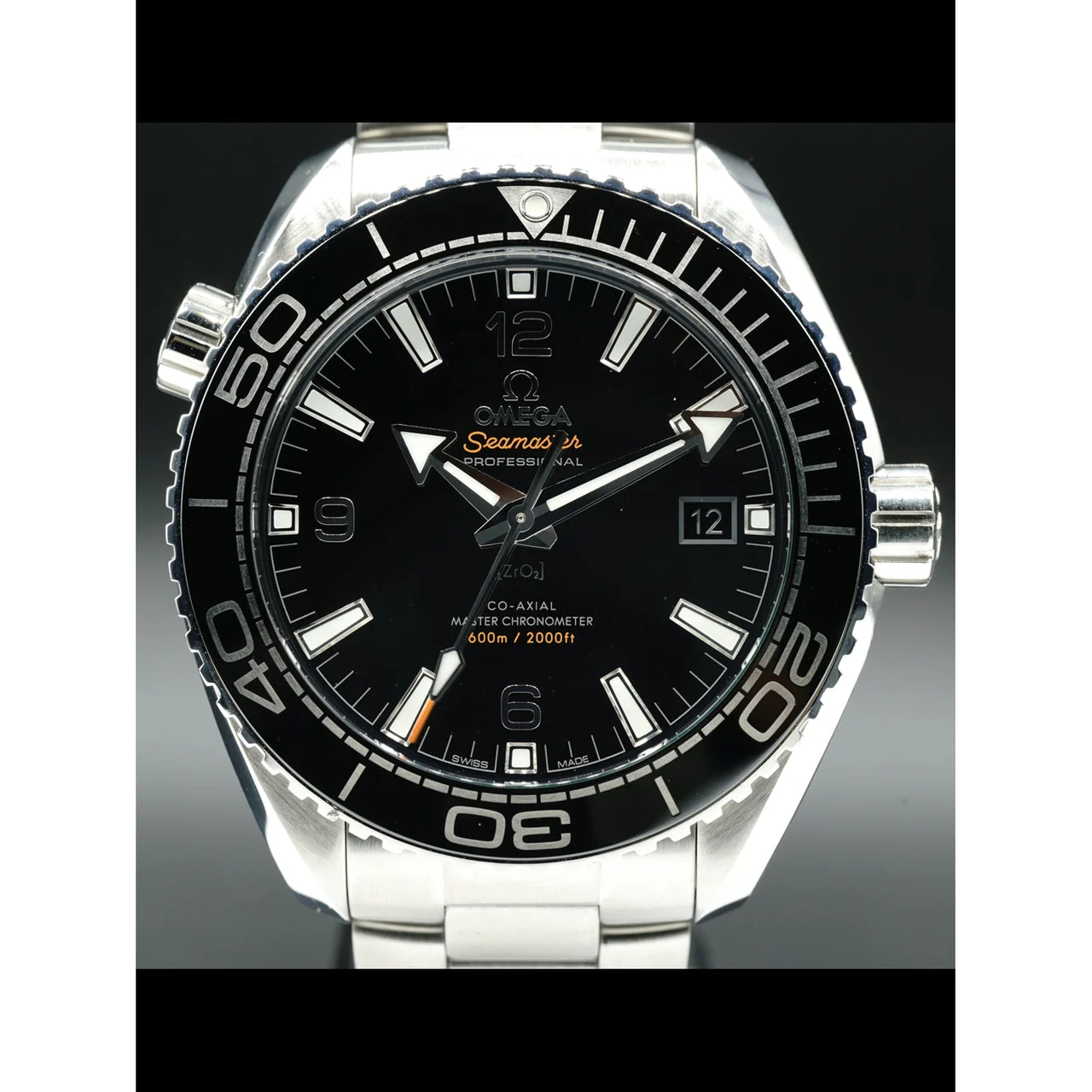 OMEGA Seamaster Planet Ocean 600M Co-Axial Master Chronometer 43.5 mm Automatic Black Dial Steel 215.30.44.21.01.001 210000022944 43.5 mm kol saati