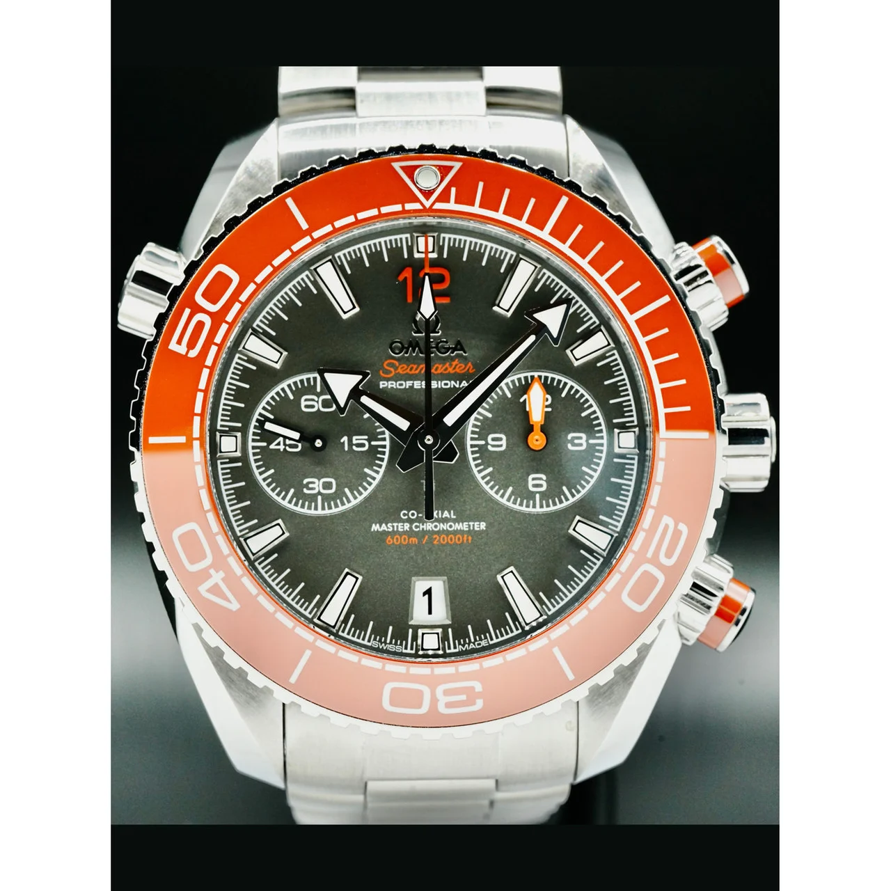 OMEGA Planet Ocean 600M Co-Axial Master Chronometer Chronograph 45.5mm 215.30.46.51.99.001 210000035796 50 mm kol saati