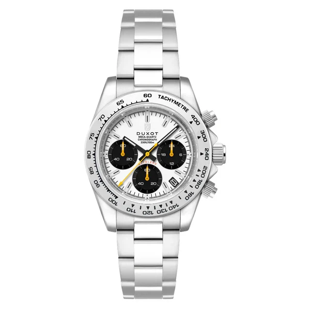 Duxot Accelero Chronograph with Star White Dial #DX-2065-AA kol saati