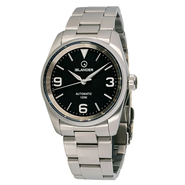Islander Manhasset 36mm Automatic Watch with Black Dial #ISL-145 kol saati