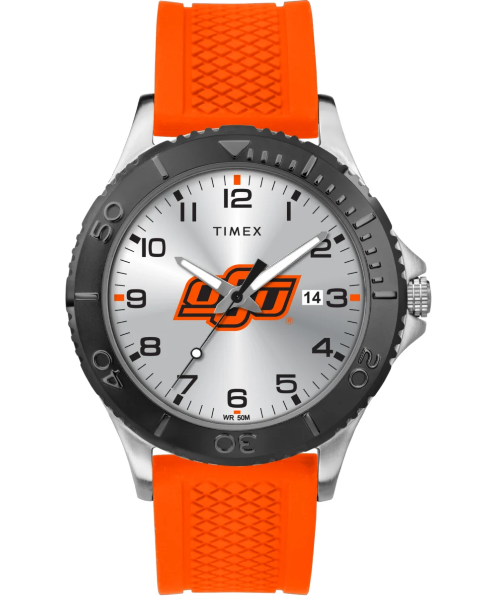 Timex Gamer Orange Oklahoma State Cowboys TWZUOKSMJ 42 mm kol saati
