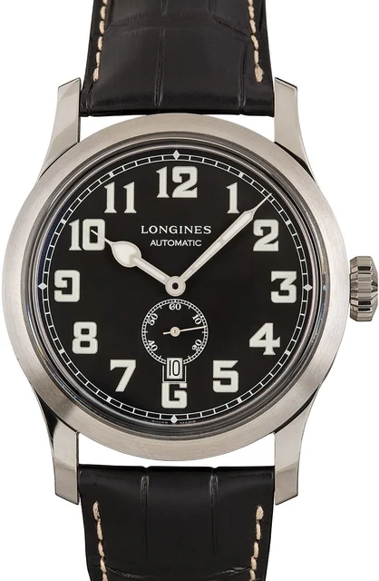 Longines Heritage Military Black Arabic Dial L2.811.4.53.0 kol saati
