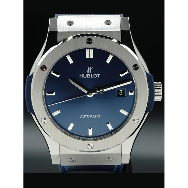 Hublot Classic Fusion Titanium Blue 42mm 542.NX.7170.LR N210000028463 kol saati