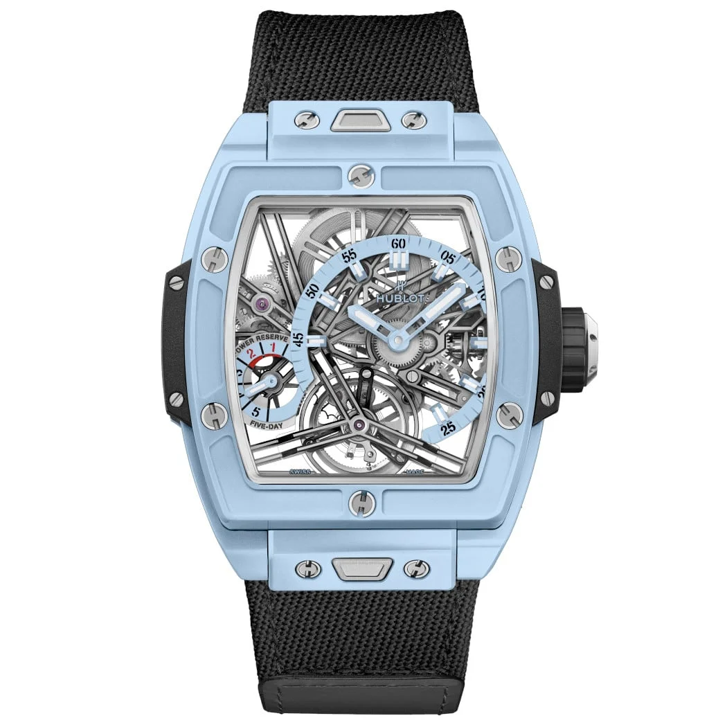 Hublot Spirit of Big Bang Tourbillon Blue Ceramic 42mm 645.EX.5123.NR 42 mm kol saati