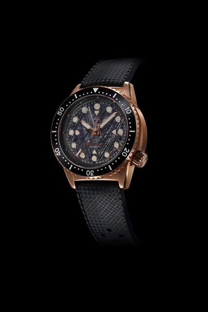 Zelos Great White 1000m Bronze Meteorite kol saati