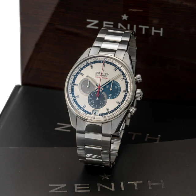 Zenith ZENITH, REF. 03.2041, EL PRIMERO STRIKING, 1/10 SECOND, STEEL kol saati