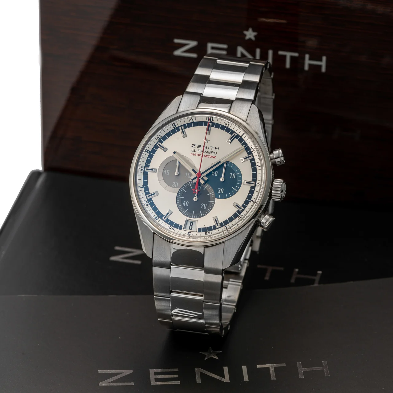Zenith ZENITH, REF. 03.2041, EL PRIMERO STRIKING, 1/10 SECOND, STEEL kol saati
