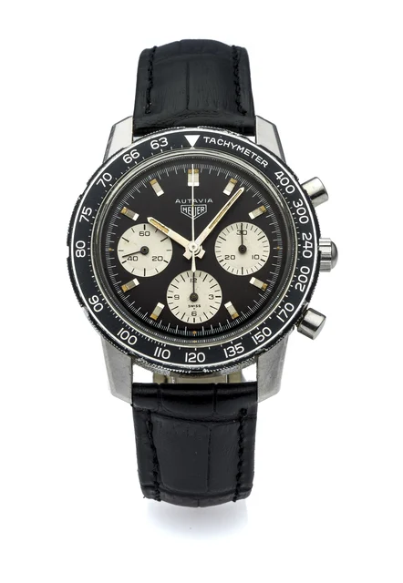 Heuer Autavia HEUER AUTAVIA REF. 2446 CHRONOGRAPH STEEL Fine and rare, manual-winding, sta