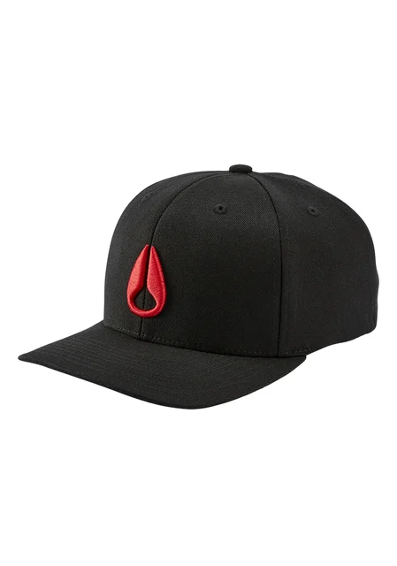 Nixon US Deep Down Snapback - Black / Red C3126-008-00 kol saati