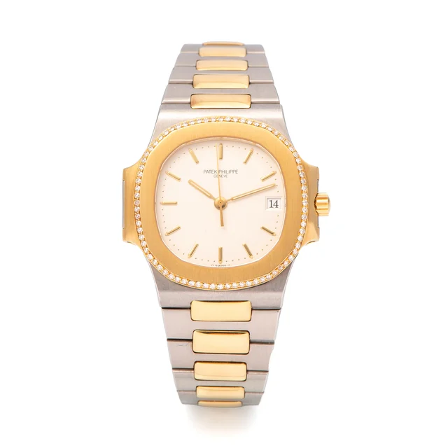 Patek Philippe PATEK PHILIPPE, REF. 3800/2, NAUTILUS, DIAMOND BEZEL, STEEL AND GOLD kol sa