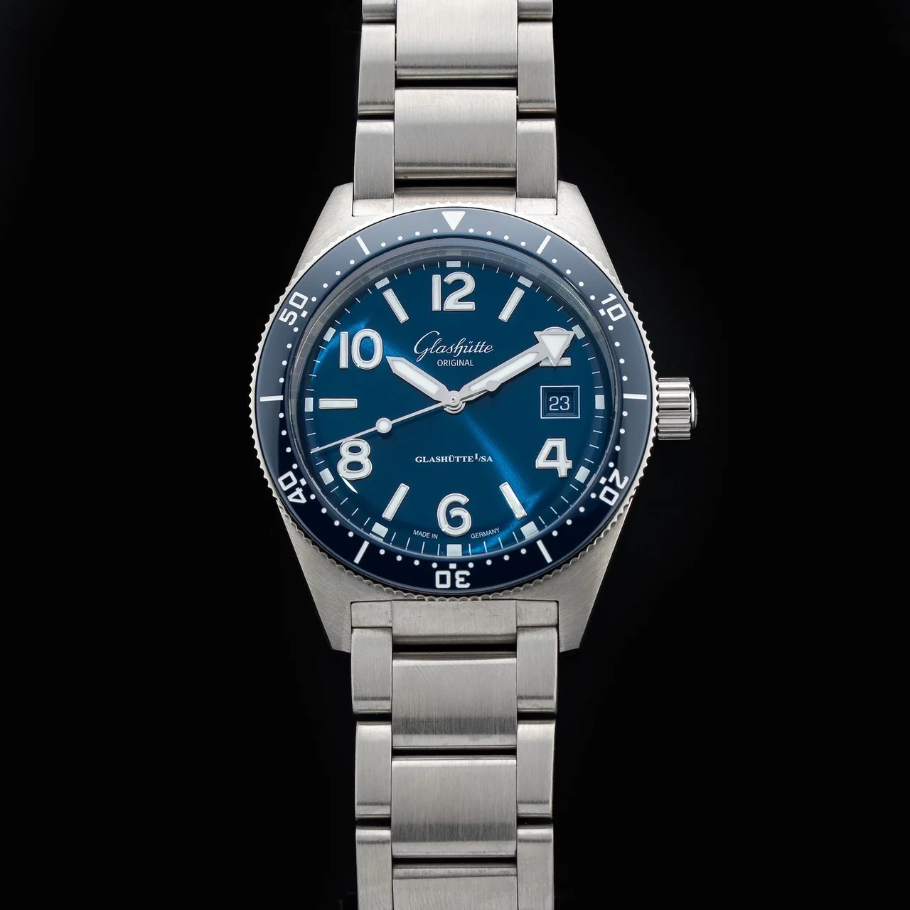 Glashutte Original Glashütte Original SeaQ 1-39-11-09-81-70 Blue Dial 210009N32282 39.5 mm kol saati