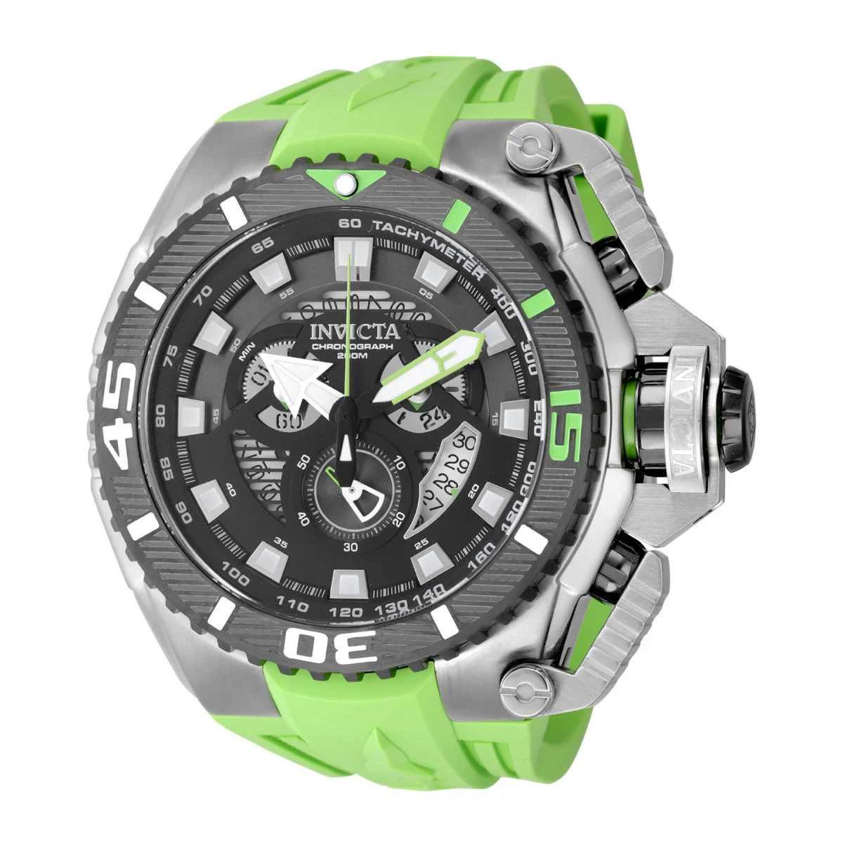 Invicta Sea Hunter Blockade Watch - 57mm. Green (49624) kol saati