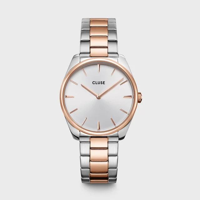 CLUSE Féroce Watch Steel, Rose Gold Colour, Two-Tone CW11104 kol saati
