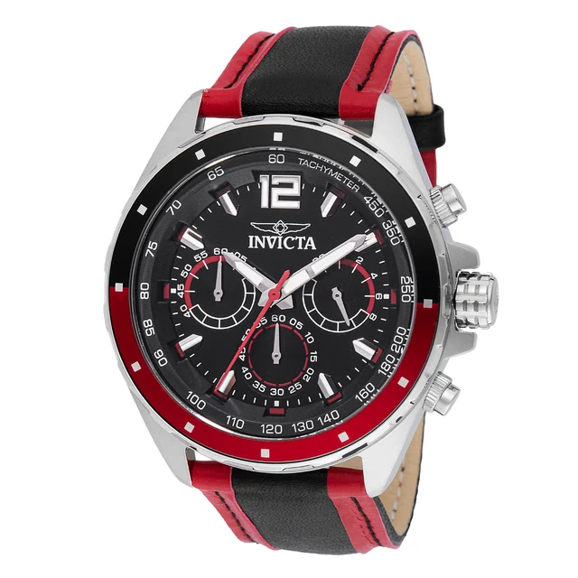 Invicta Open Box Racing Watch - 44mm. Red, Black (AIC-49355) kol saati