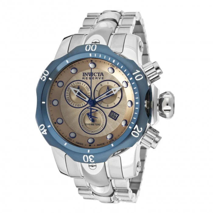 Invicta Reserve Boy 46mm Stainless Steel Blue + St 10807S 46 mm kol saati