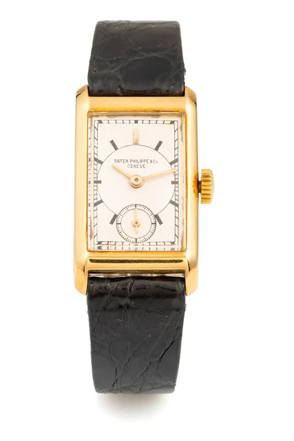 Patek Philippe PATEK PHILIPPE, REF. 404, RECTANGULAR CASE, SECTOR DIAL kol saati