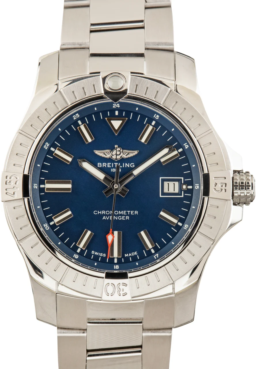 Breitling Blue Dial Avenger Automatic 43 A17318101C1A1 43 mm kol saati