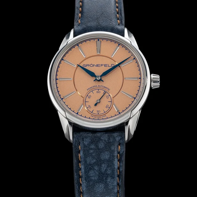 Gr√∂nefeld Grönefeld 1941 Principia Automatic Stainless Steel Salmon Dial 41126 2100000701