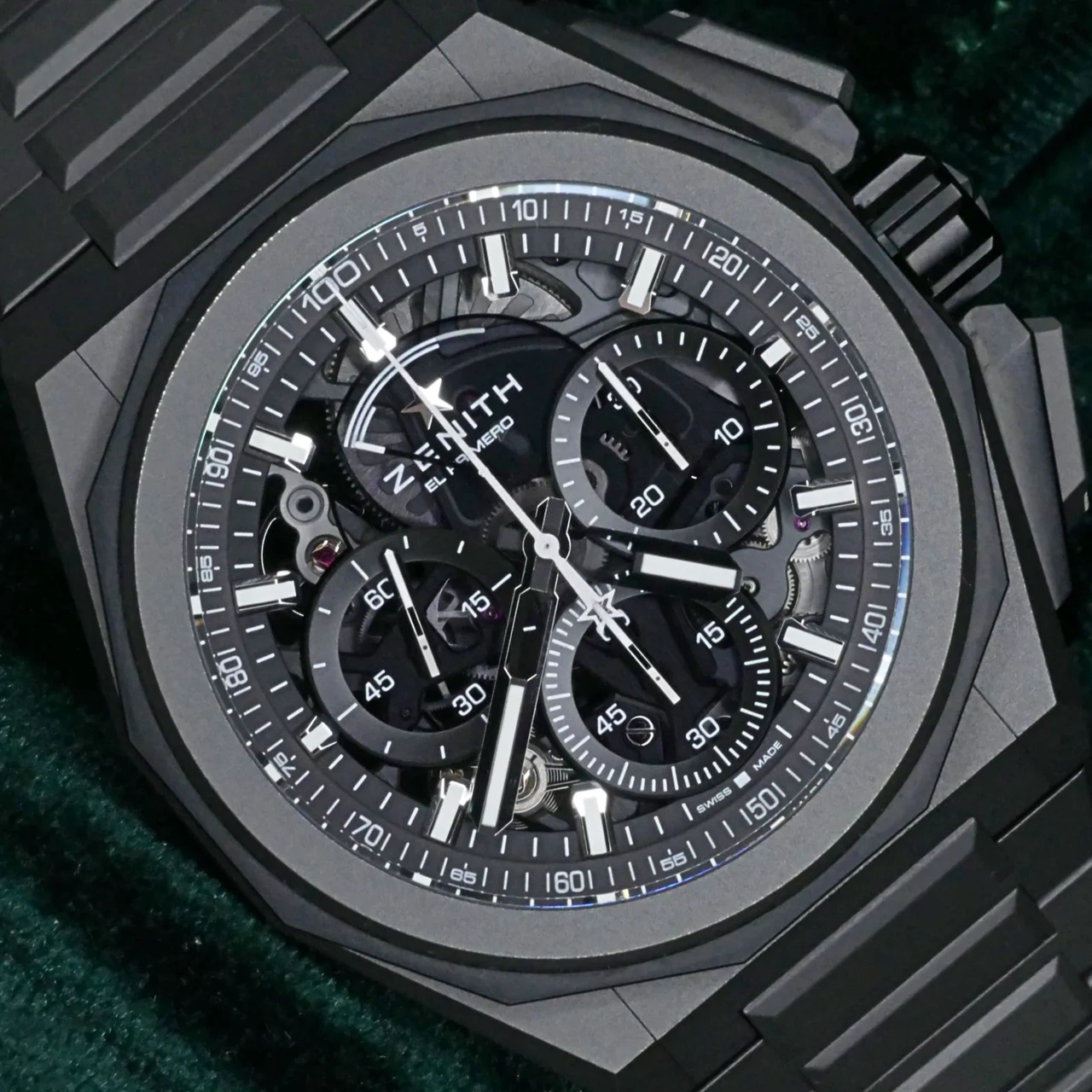 Zenith Defy Extreme Chronograph Skeleton 45MM Gray Titanium 45 mm kol saati