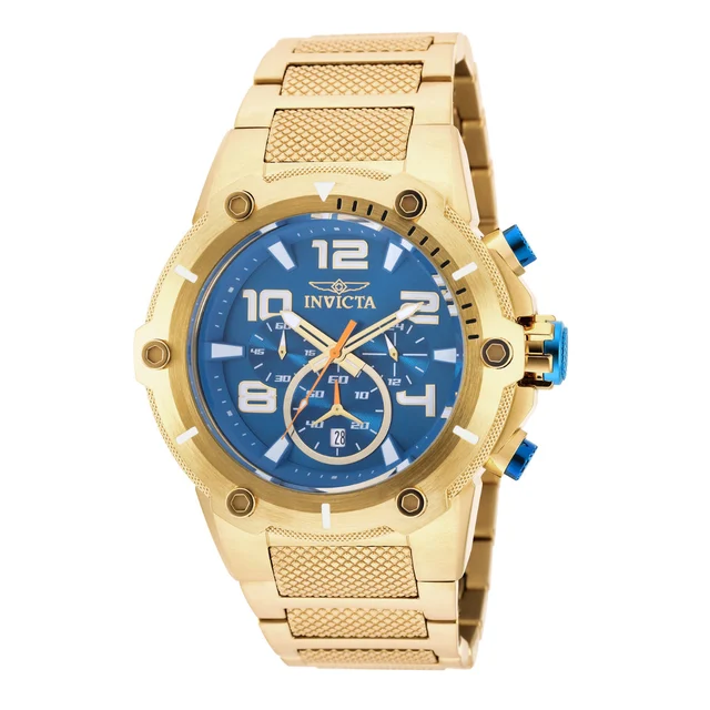 Invicta Speedway Septara Swiss Ronda Z60 Caliber Watch - 51.5mm, Gold (ZG-19532) kol saati