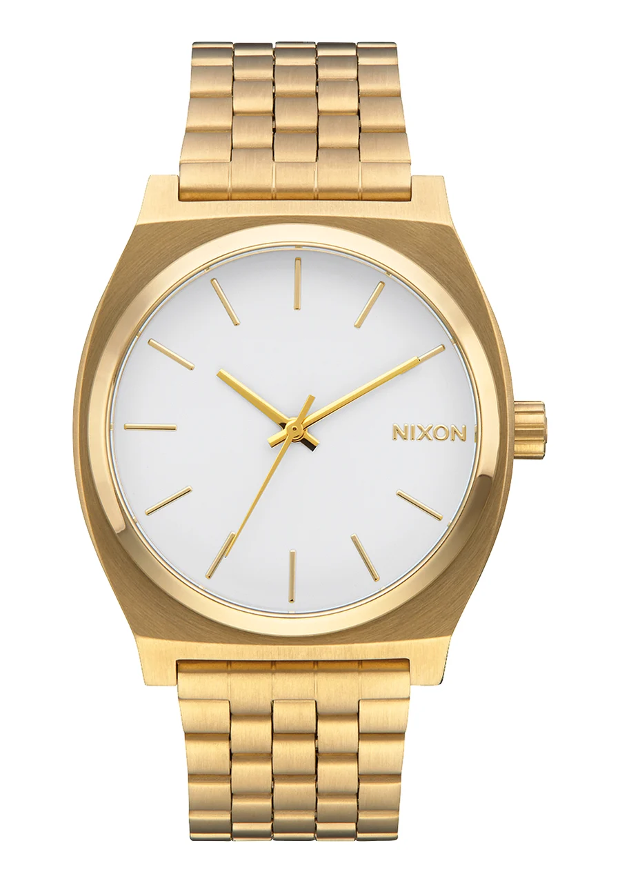 Nixon US Time Teller - Gold / White A045-508-00 37 mm kol saati