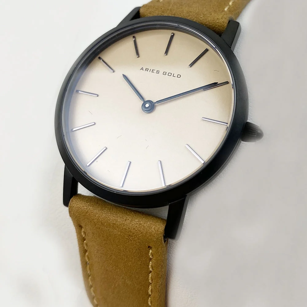 Aries Gold Bk-bei L 1023 BK-BEI 35 mm kol saati
