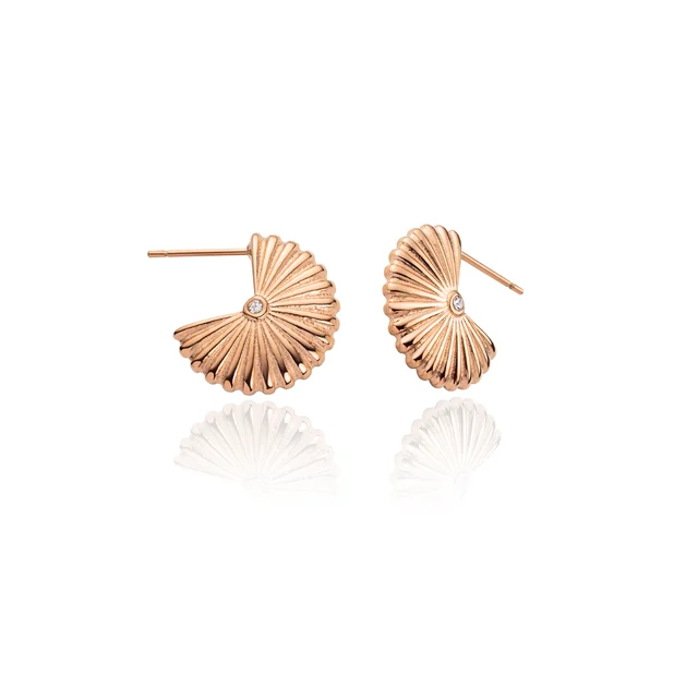 Default Scallop Ohrstecker Roségold PH-JE-1818 kol saati