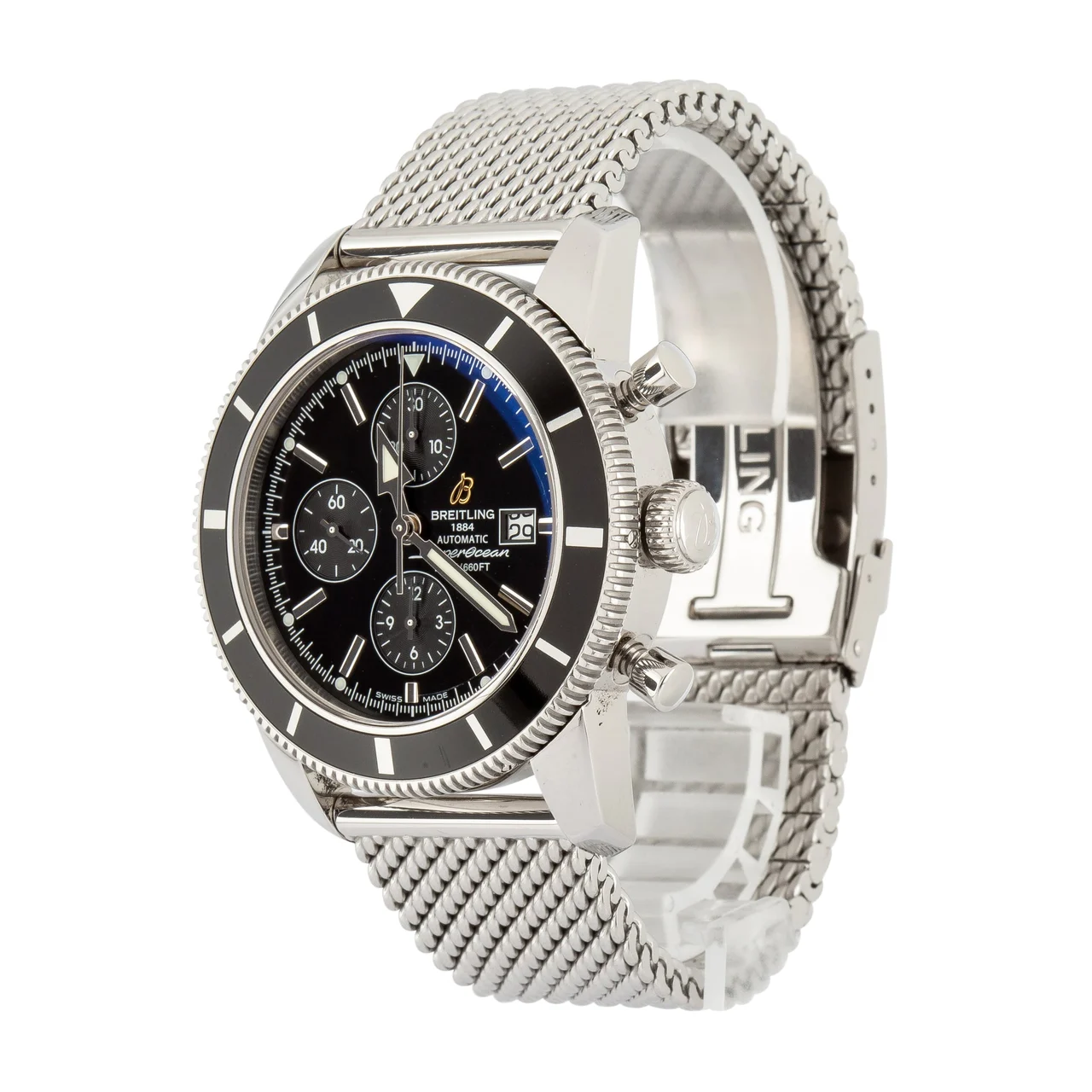 Breitling Superocean Heritage Chronograph Black Dial A1332024/B908 46 mm kol saati