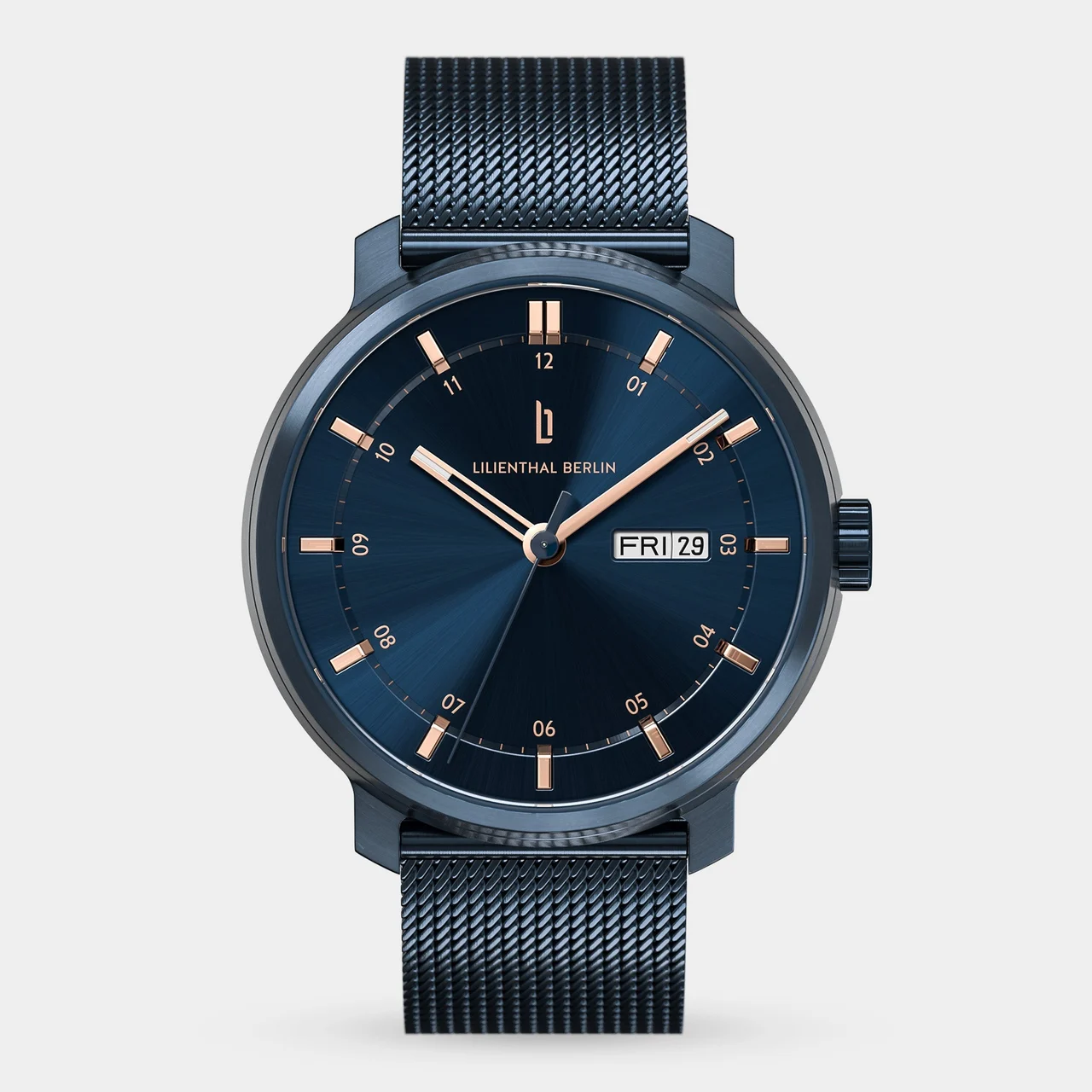 Lilienthal Berlin Neolux Day Date N2-003-B023EB 42 mm kol saati