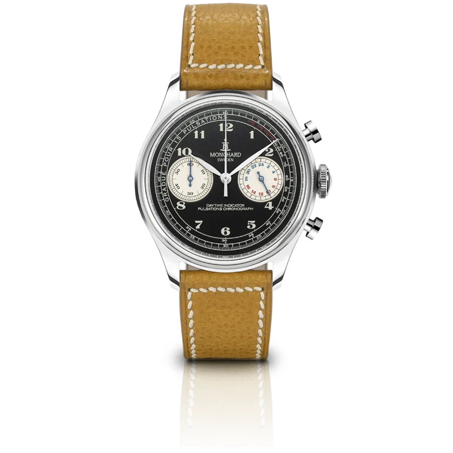 Monchardwatches Puls-Chrono-Rev-Panda 39 mm kol saati