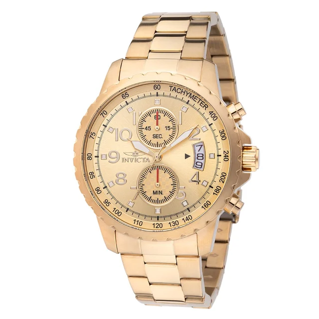 Invicta Open Box Specialty Altoris Watch - 45mm. Gold (AIC-48897) kol saati