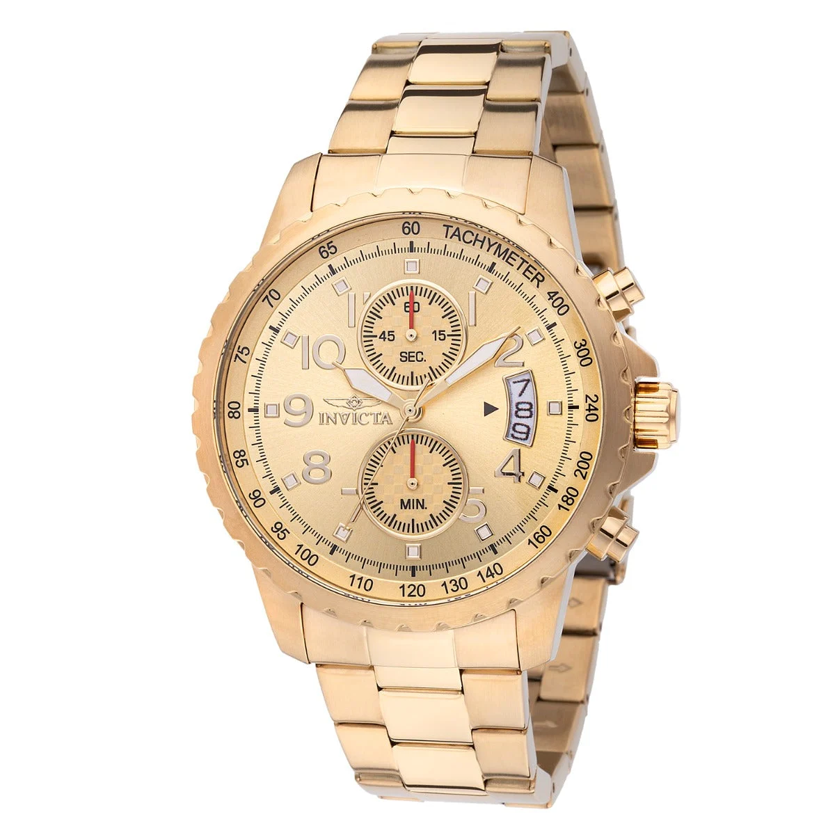Invicta Open Box Specialty Altoris Watch - 45mm. Gold (AIC-48897) 45 mm kol saati