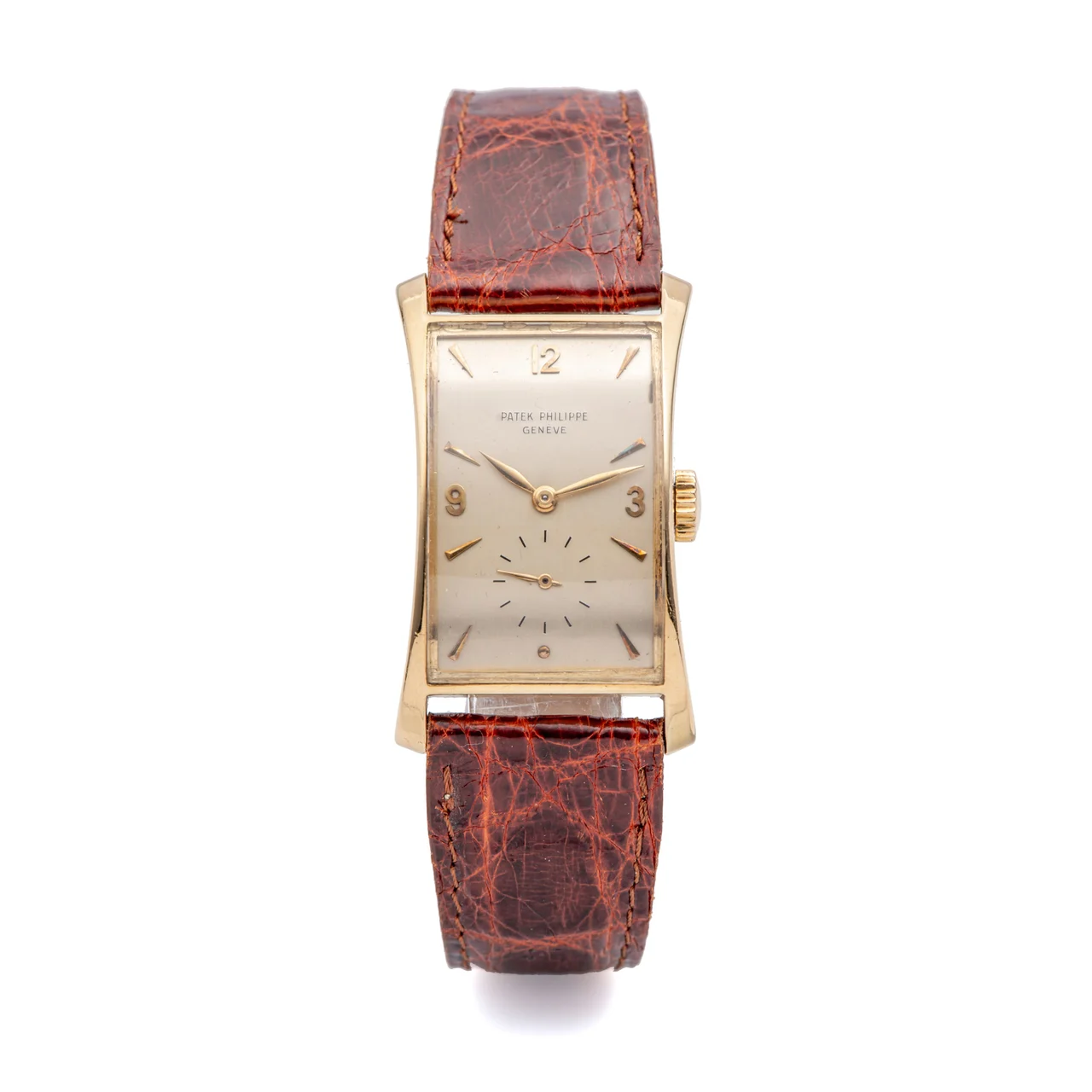 Patek Philippe PATEK PHILIPPE REF. 1593 ROSE GOLD A very fine and rare manual-winding 18K rose gold wristwatch. kol saati
